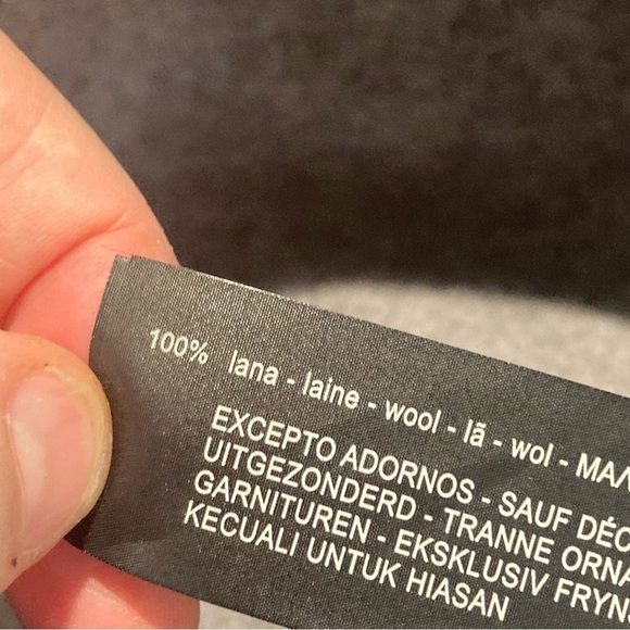 ZARA Sz S or 57 cms 100% Wool Hat Grey with Black Band Like New - Picture 14 of 14